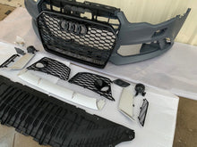 Load image into Gallery viewer, RS6 style front bumper kit with Grilles For Audi A6/S6 C7 2012-2015