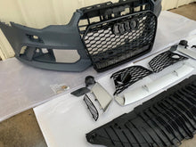 Load image into Gallery viewer, RS6 style front bumper kit with Grilles For Audi A6/S6 C7 2012-2015