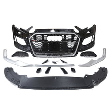 Load image into Gallery viewer, A3 17-19 8V5 RS3 style front bumper kit with Grilles