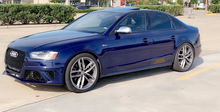 Load image into Gallery viewer, A4/S4 2013-2016 RS4 style front bumper kit complete with grilles
