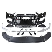 Load image into Gallery viewer, A3/S3 2017-2019 RS3 style front bumper conversion complete with grilles