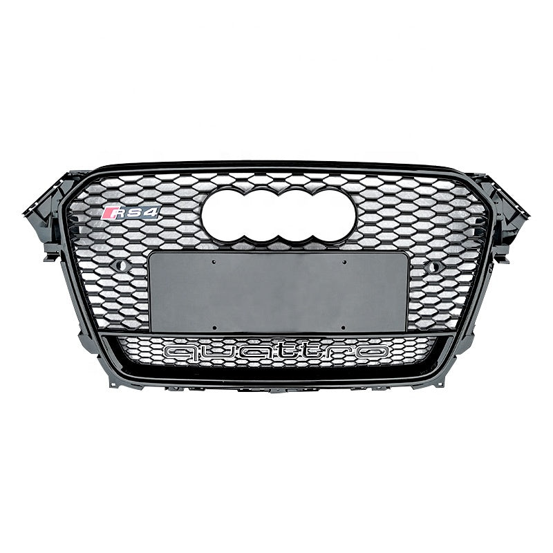 A4/S4 2013-2016 B8.5 RS RS4 style front Honeycomb Grille with Quattro Frame