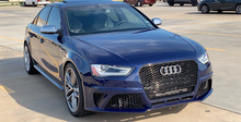 Load image into Gallery viewer, A4/S4 2013-2016 RS4 style front bumper kit complete with grilles