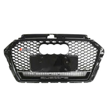 Load image into Gallery viewer, RS3 Style Grille Front Honeycomb Full Mesh Quattro Grille for Audi A3 S3 8V5 2017-2019
