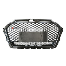 Load image into Gallery viewer, RS3 Style Grille Front Honeycomb Full Mesh Quattro Grille for Audi A3 S3 8V5 2017-2019
