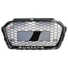 Load image into Gallery viewer, RS3 Style Grille Front Honeycomb Full Mesh Quattro Grille for Audi A3 S3 8V5 2017-2019
