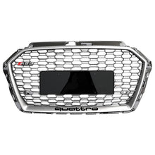 Load image into Gallery viewer, RS3 Style Grille Front Honeycomb Full Mesh Quattro Grille for Audi A3 S3 8V5 2017-2019
