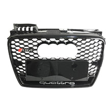 Load image into Gallery viewer, RS4 style grill for 2006-08 Audi A4 base Gloss grill with Quattro frame
