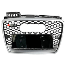 Load image into Gallery viewer, RS4 style grill for 2006-08 Audi A4 base Gloss grill with Quattro frame

